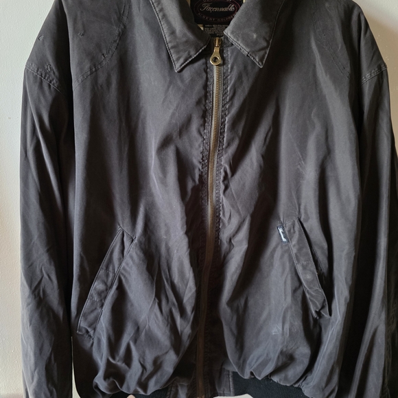 Faconnable Other - Faconnable Vintage Zip Jacket Men’s L Soft Cotton Lined Water Resistant